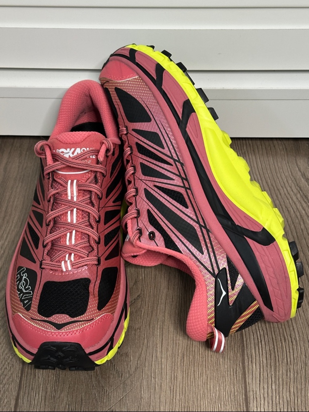 HOKA ONE ONE Mafate Speed 2 Trail Running Sneakers Clay/Black Size 10.5